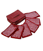 Kuber Industries Heavy Quilted Silk Jewellery Kit, Maroon